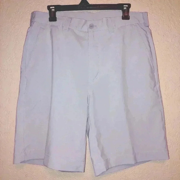 Roundtree & Yorke Performance size 34 Light Gray classic fit golf shorts mens - Picture 1 of 4